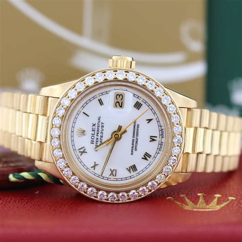 ladies presidential Rolex watch 18k